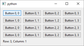 QGridLayout