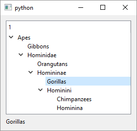 QTreeWidget
